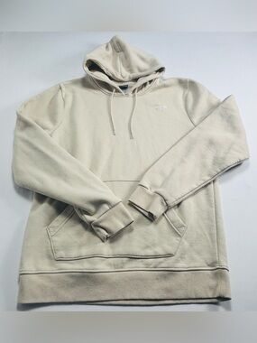 Beige Hooded Pullover Sweatshirt - Unbranded